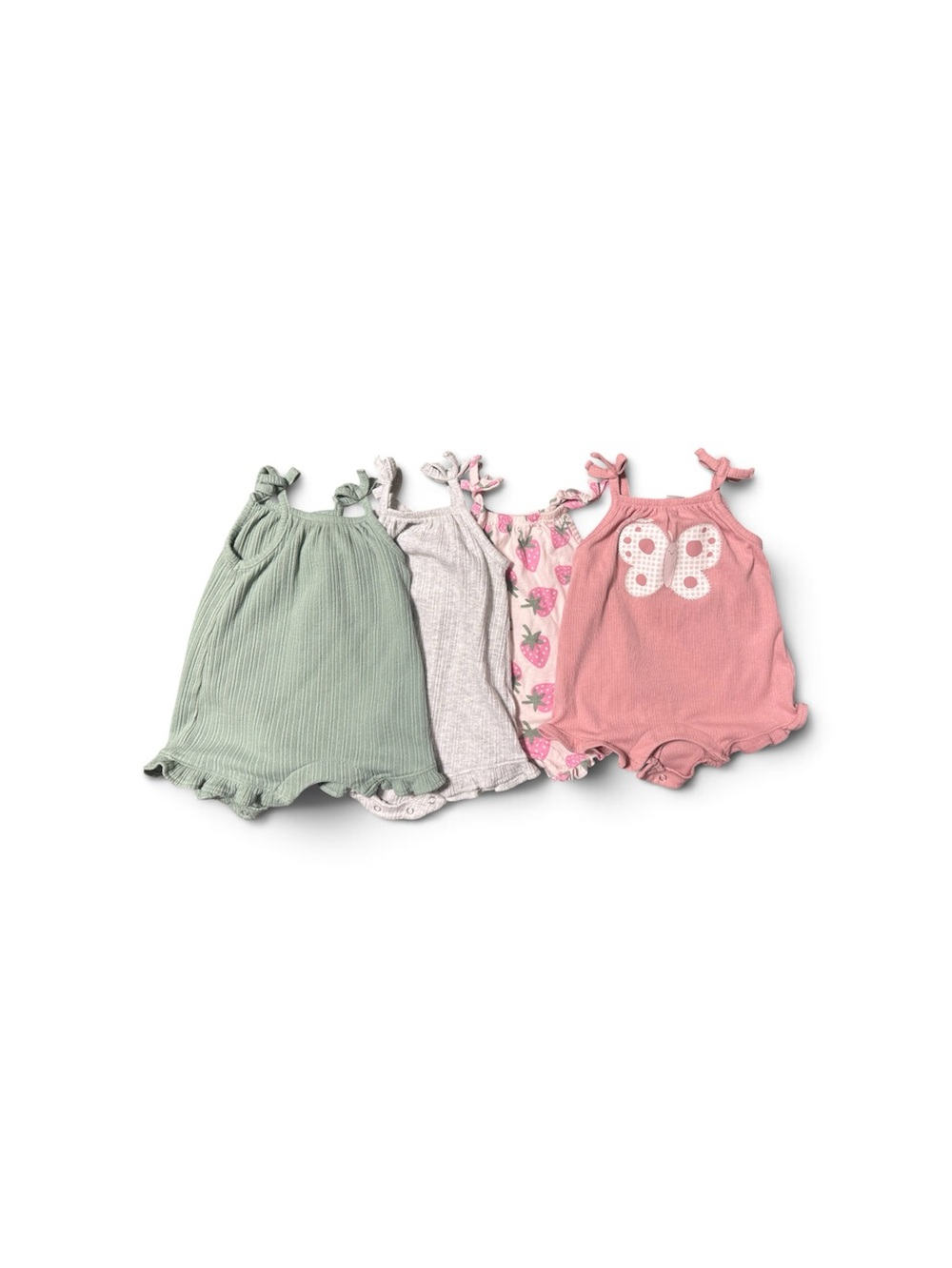Bundle of 4 old navy rompers 0-3 months